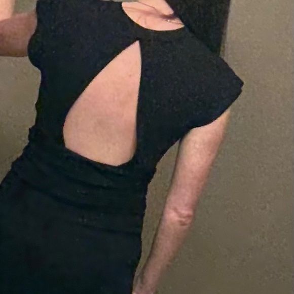 AFRM Black Mini Dress Open Back - Picture 2 of 5